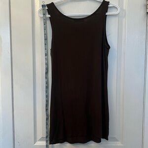 Planet Dark Brown Tank with Breast Pocket